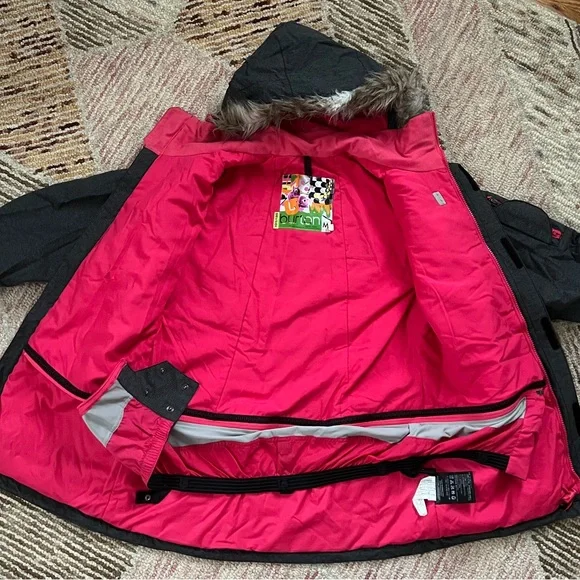 Burton Women’s Charcoal and Pink Ski/Snowboard Coat - Picture 2 of 13